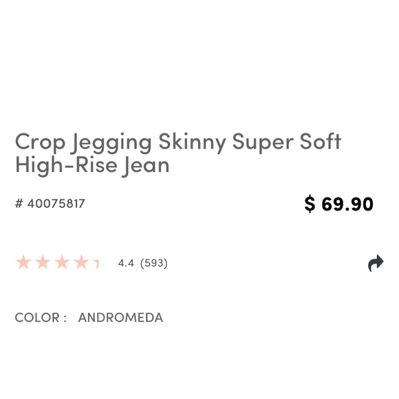 Torrid Crop Jegging 16 Short NWT - Picture 5 of 5